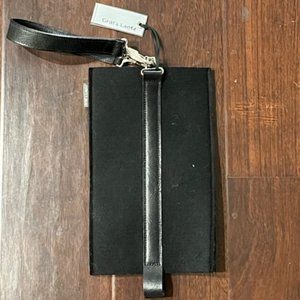 Graf & Lantz Cozy Carrier Wool Leather Felt Black Solo Wine Bottle Holder